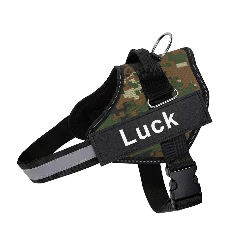 Personalized No Pull Dog Harness - Custom Vest with Name & Phone Number