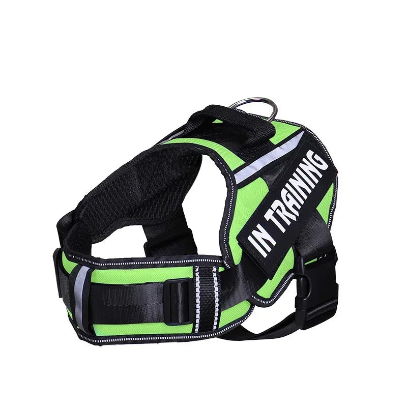 Personalized No Pull Dog Harness - Custom Printed Name Patch & Phone Number