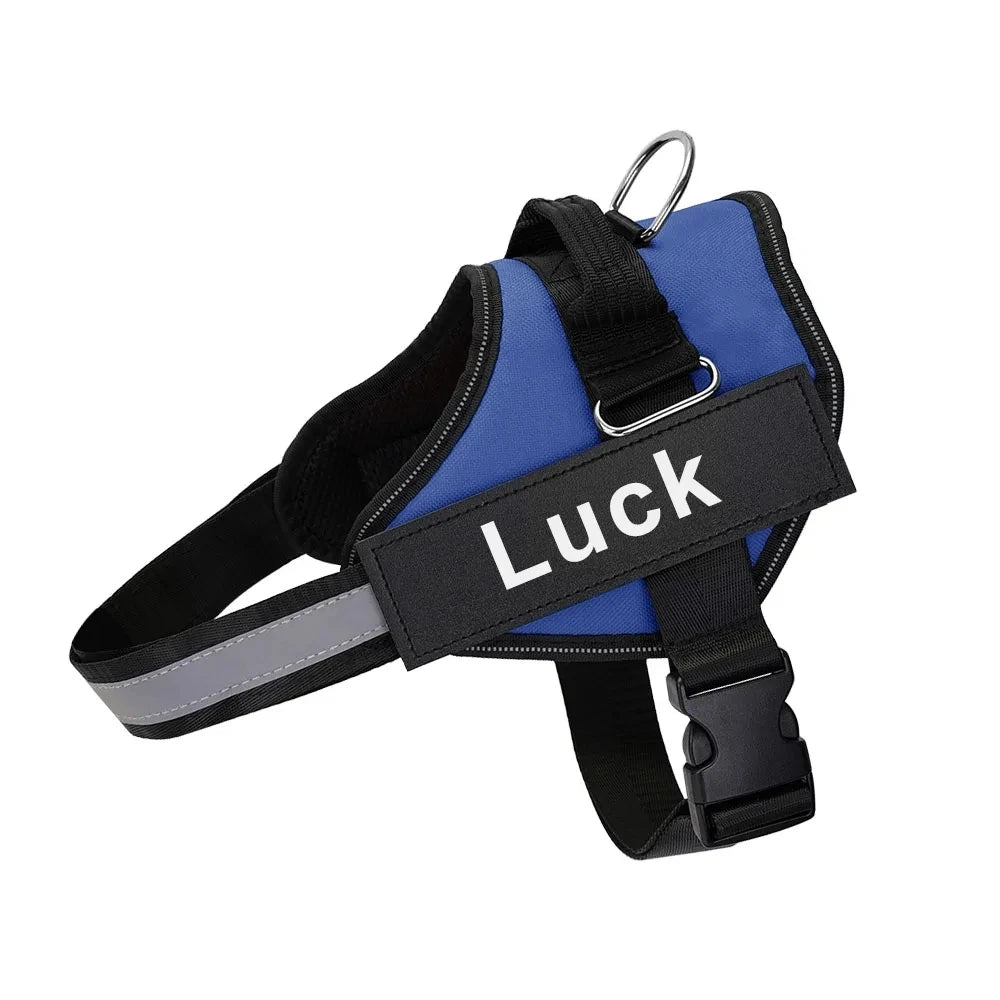 Personalized No Pull Dog Harness - Custom Vest with Name & Phone Number
