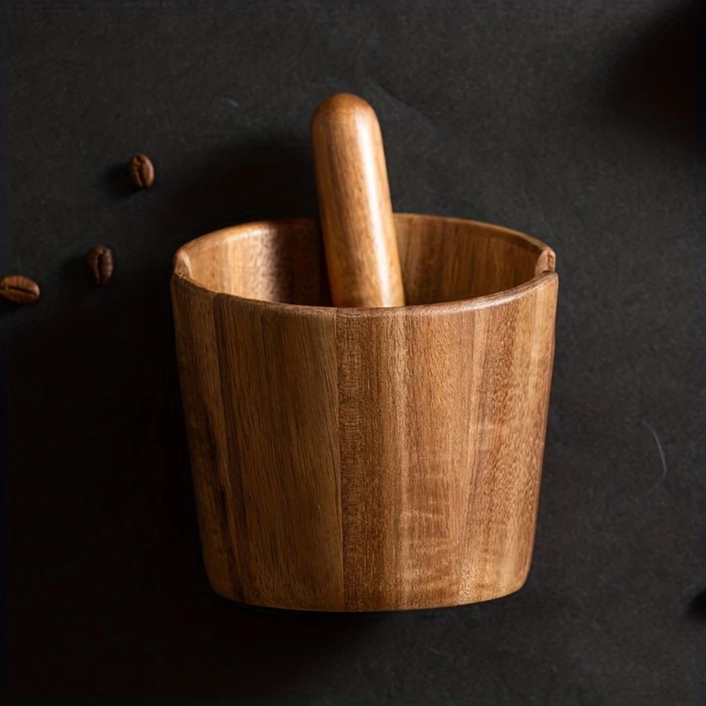 Solid Wood Coffee Knock Box – Stylish & Efficient