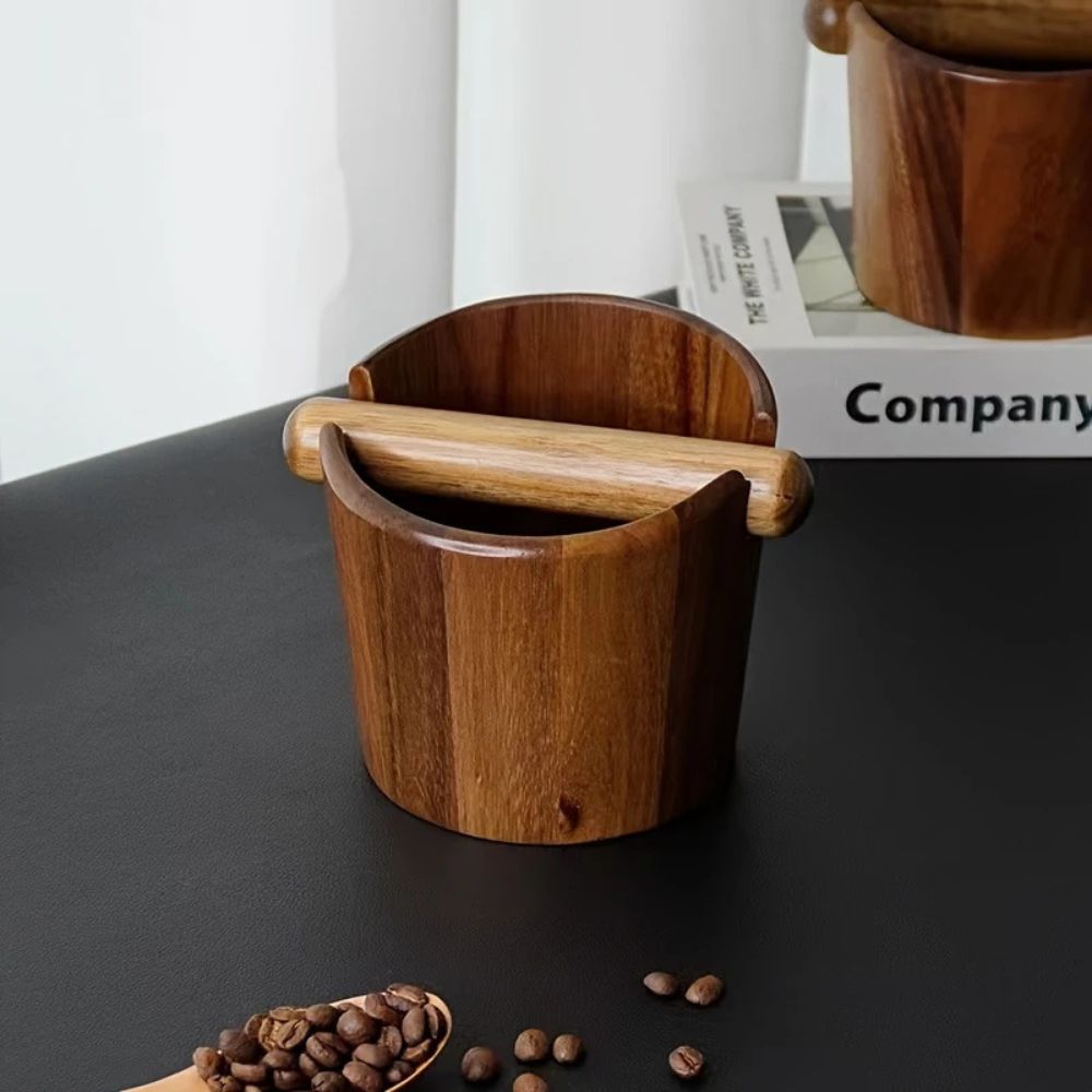 Solid Wood Coffee Knock Box – Stylish & Efficient