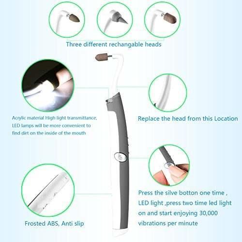 Sonic Tooth Stain Eraser With Plaque Remover - Balma Home