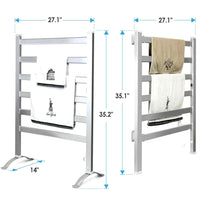 Towel Warmer Electric Heated Towel Dryer Rack Heater - WarehousesChoice