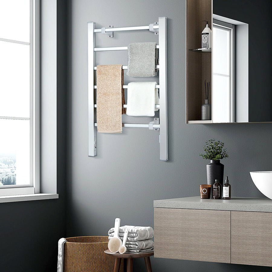 Towel Warmer Electric Heated Towel Dryer Rack Heater - WarehousesChoice