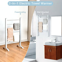 Towel Warmer Electric Heated Towel Dryer Rack Heater - WarehousesChoice