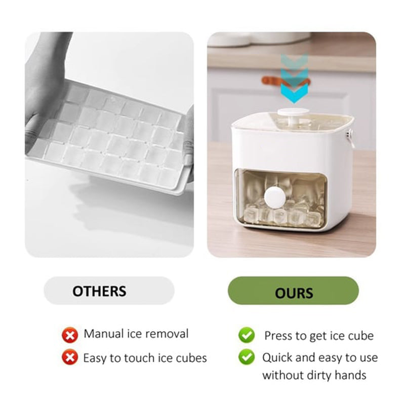 FrostaPress Pro 2-Stage Push-In Ice Cube Tray