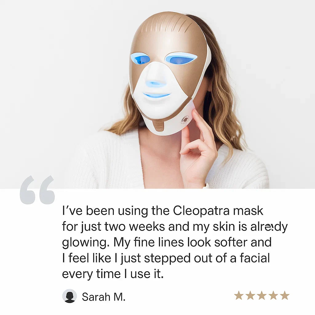 LumiAura LED Glow Mask – Advanced Light Therapy Beauty Device for Radiant Skin