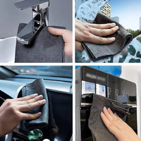 PureWipe Pro 10pcs Versatile Microfiber Cloths for Windows Car Kitchen