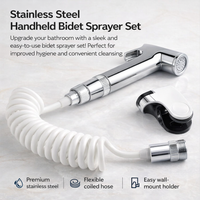 Stainless Steel Handheld Bidet Sprayer Set