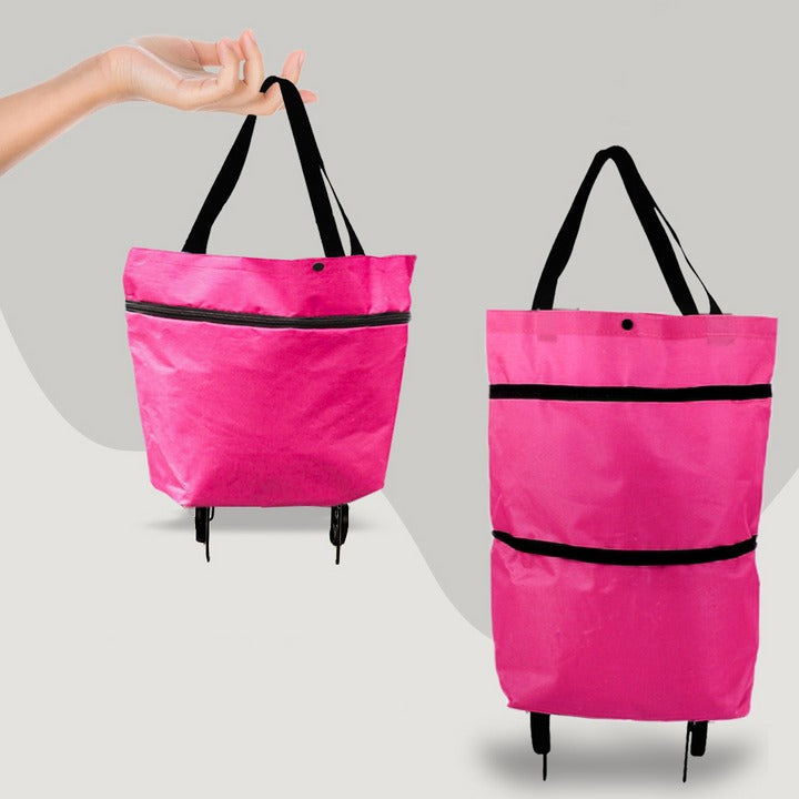 Rolliva Flex 2-in-1 Foldable Shopping Bag with Wheels
