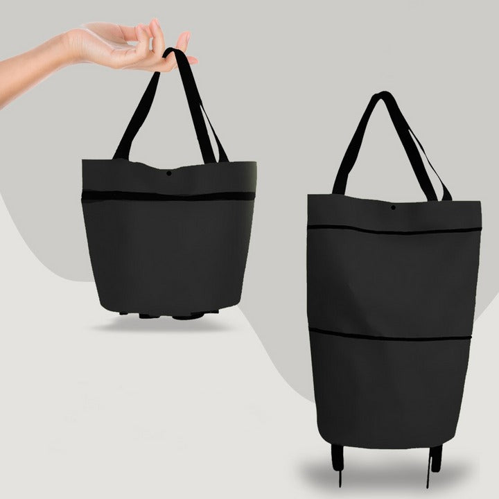 Rolliva Flex 2-in-1 Foldable Shopping Bag with Wheels