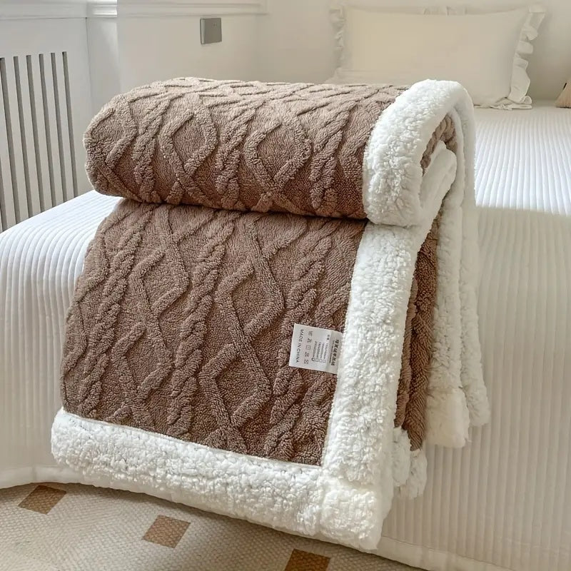 CloudNest Sherpa Blanket | Reversible Soft & Cozy Comfort