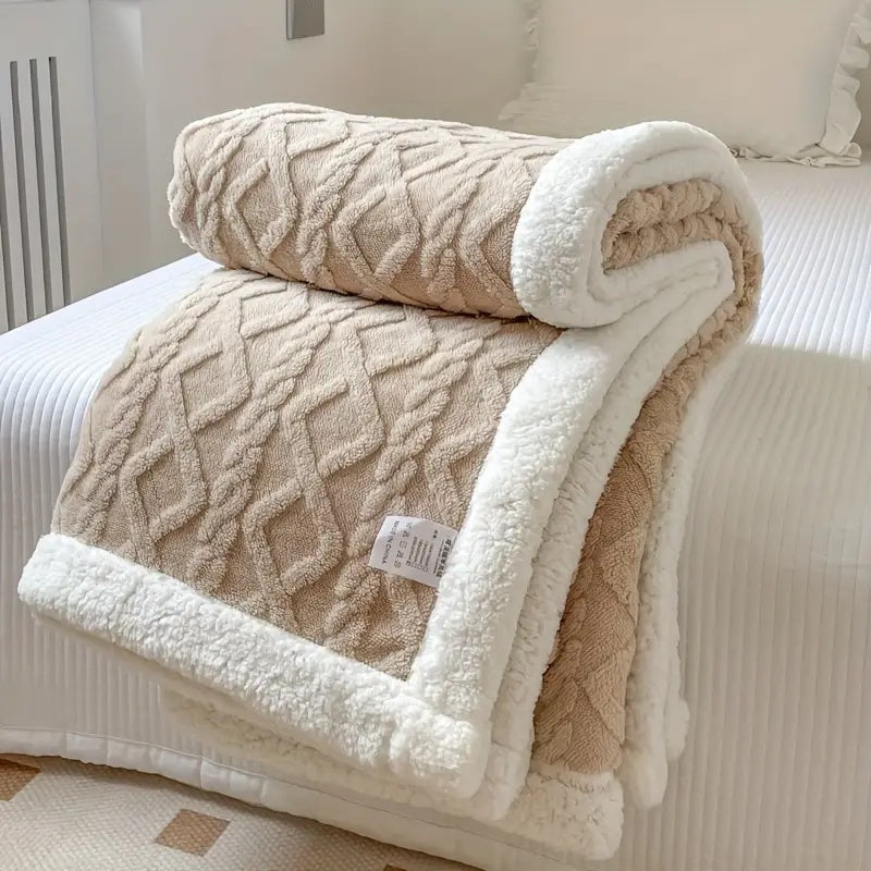 CloudNest Sherpa Blanket | Reversible Soft & Cozy Comfort