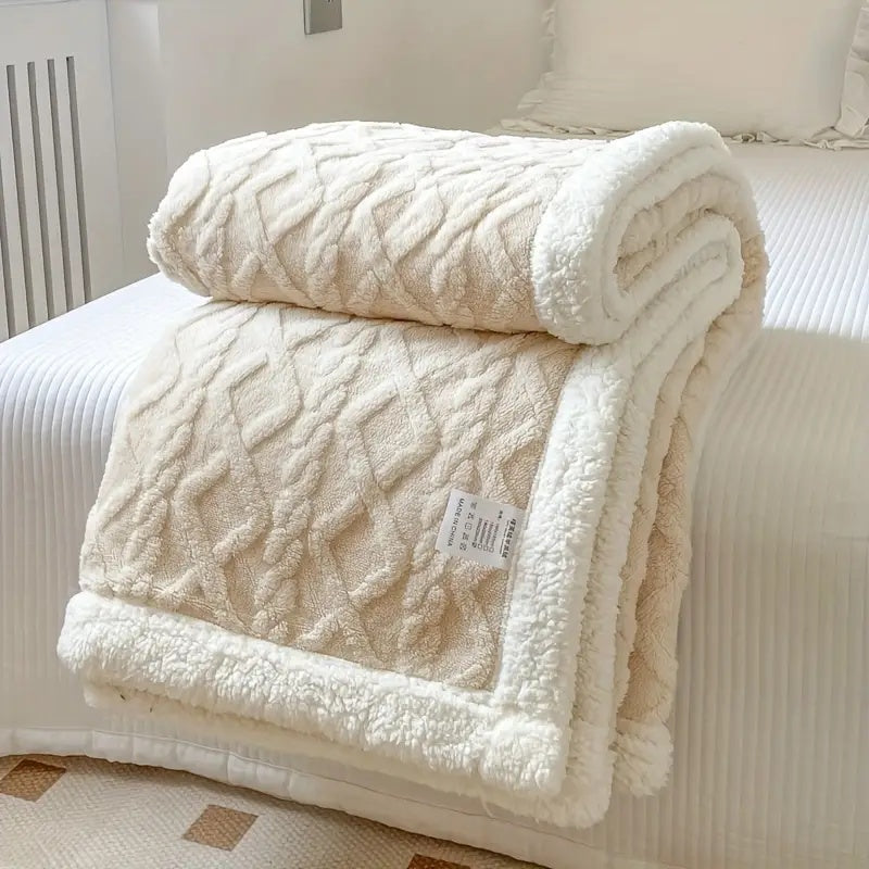CloudNest Sherpa Blanket | Reversible Soft & Cozy Comfort