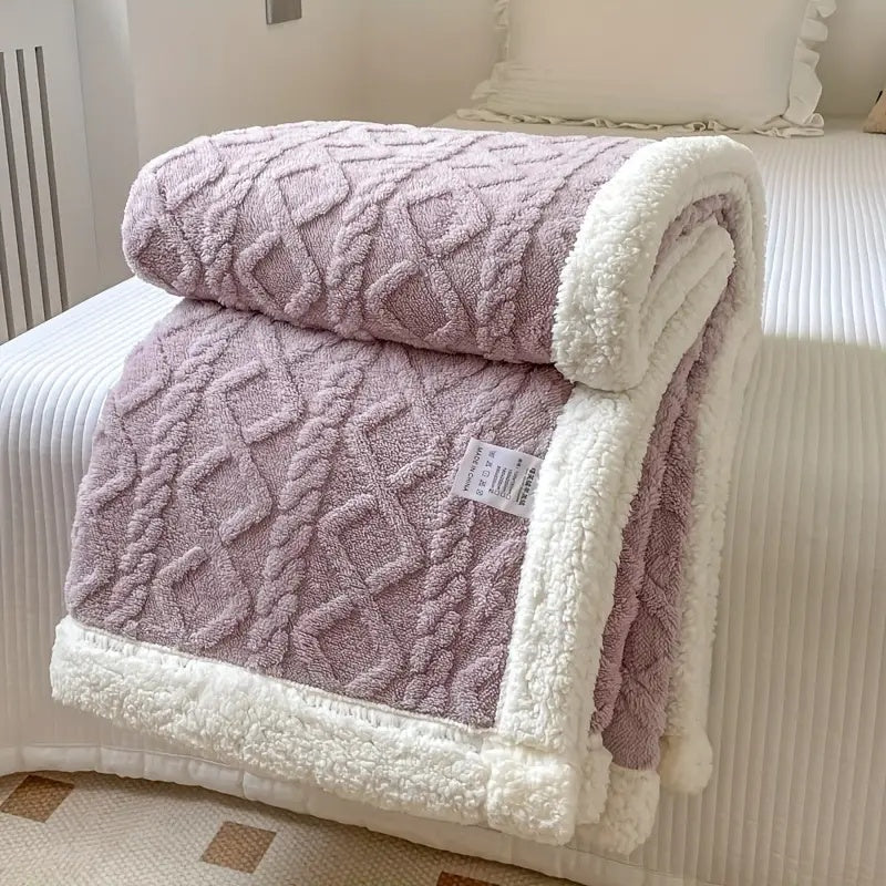 CloudNest Sherpa Blanket | Reversible Soft & Cozy Comfort