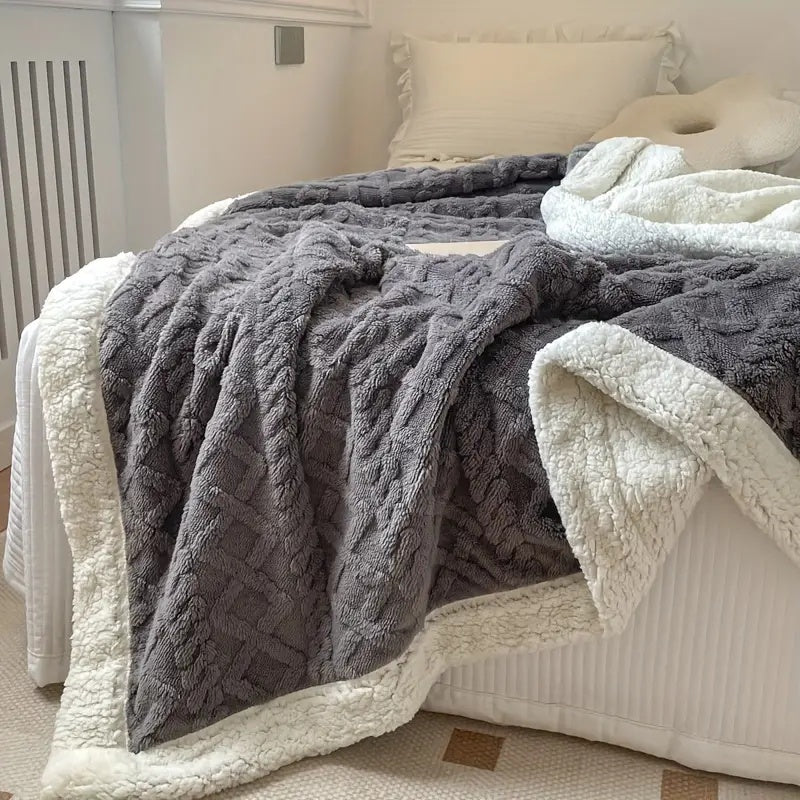 CloudNest Sherpa Blanket | Reversible Soft & Cozy Comfort