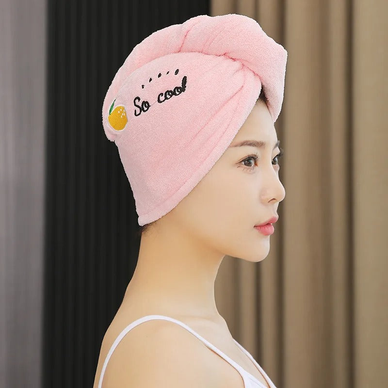 Quick Dry Hair Hat Super Absorbent Soft Towel