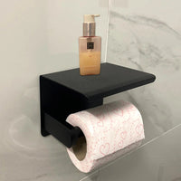 AeroHold Aluminum Alloy Toilet Paper & Phone Holder Shelf