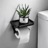 AeroHold Aluminum Alloy Toilet Paper & Phone Holder Shelf