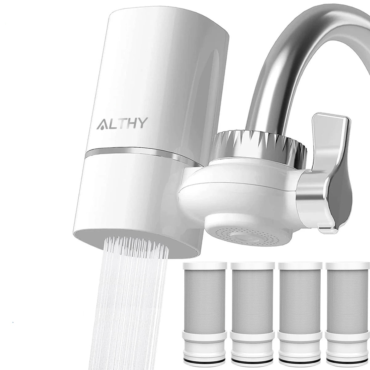 Faucet Tap Water Filter Purifier System – Reduces Lead, Chlorine & Bad Taste