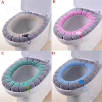 Winter Plush Toilet Seat Cover Mat