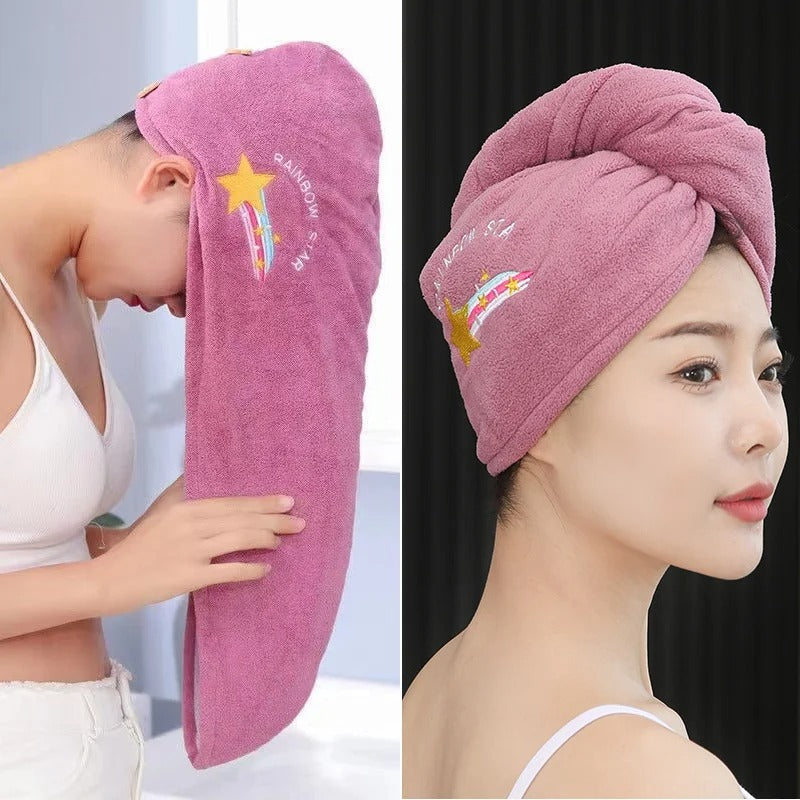 Quick Dry Hair Hat Super Absorbent Soft Towel