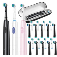 Electric Rechargeable Professional Rotary Toothbrush Set