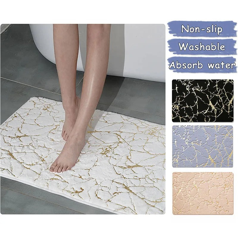 Modern Bath Mat Washable Non-Slip Rug