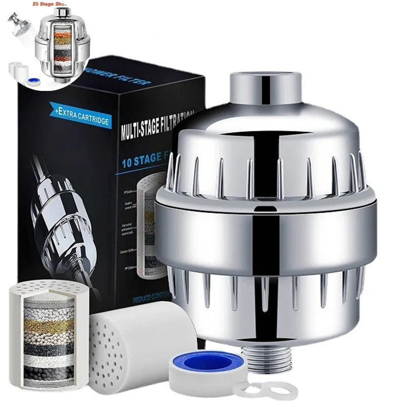 20-Stage High Output Shower Water Filter