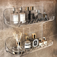Acrylic Bathroom Shelf – No-Drill Wall Mounted Shower Organiser [1 pack]