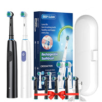 Electric Toothbrush with Rotary Cleaning