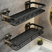 Punch-Free Wall Mounted Bathroom & Kitchen Shelf [1 PCS ]