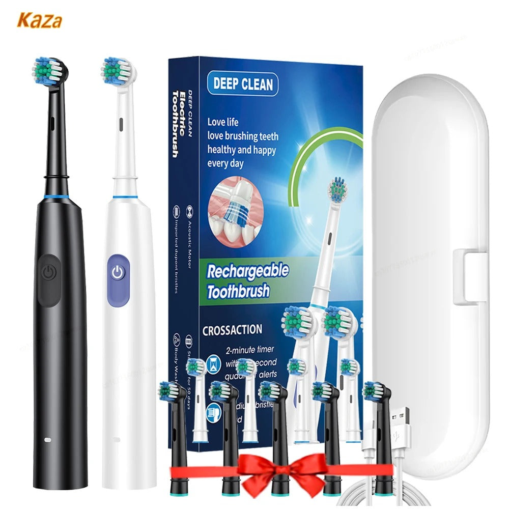 Electric Toothbrush with Rotary Cleaning