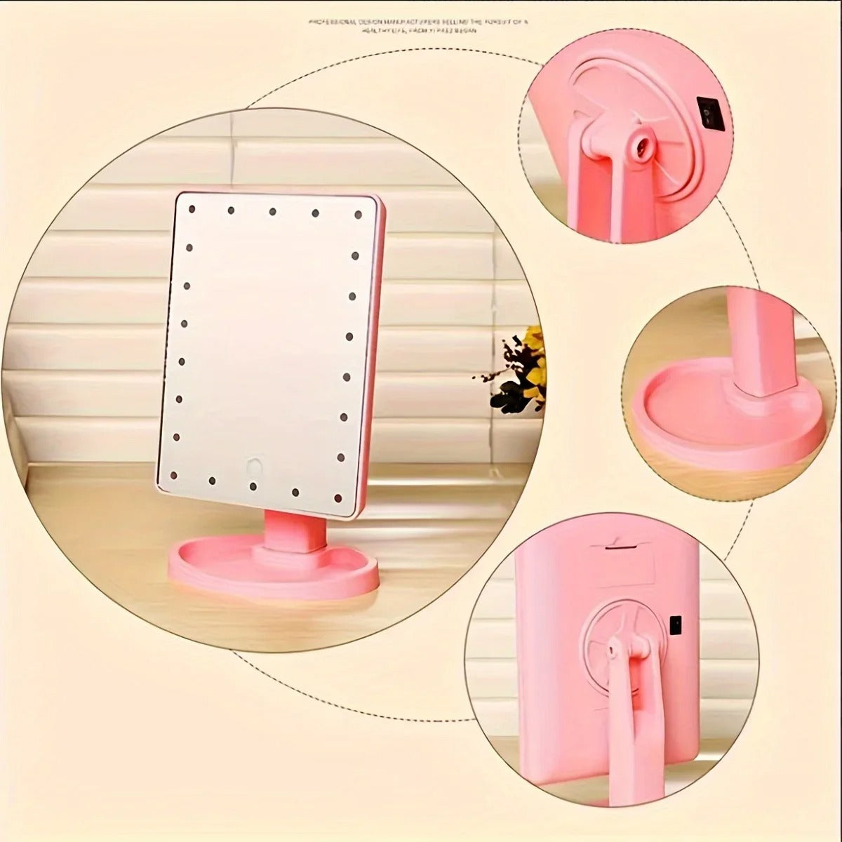 Led Portable Makeup Mirror