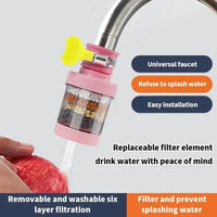 Water Faucet Filter Household Kitchen Tap Water Purifier