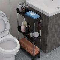 Push Trolley Shelf Multi-Layer Bathroom & Kitchen Storage