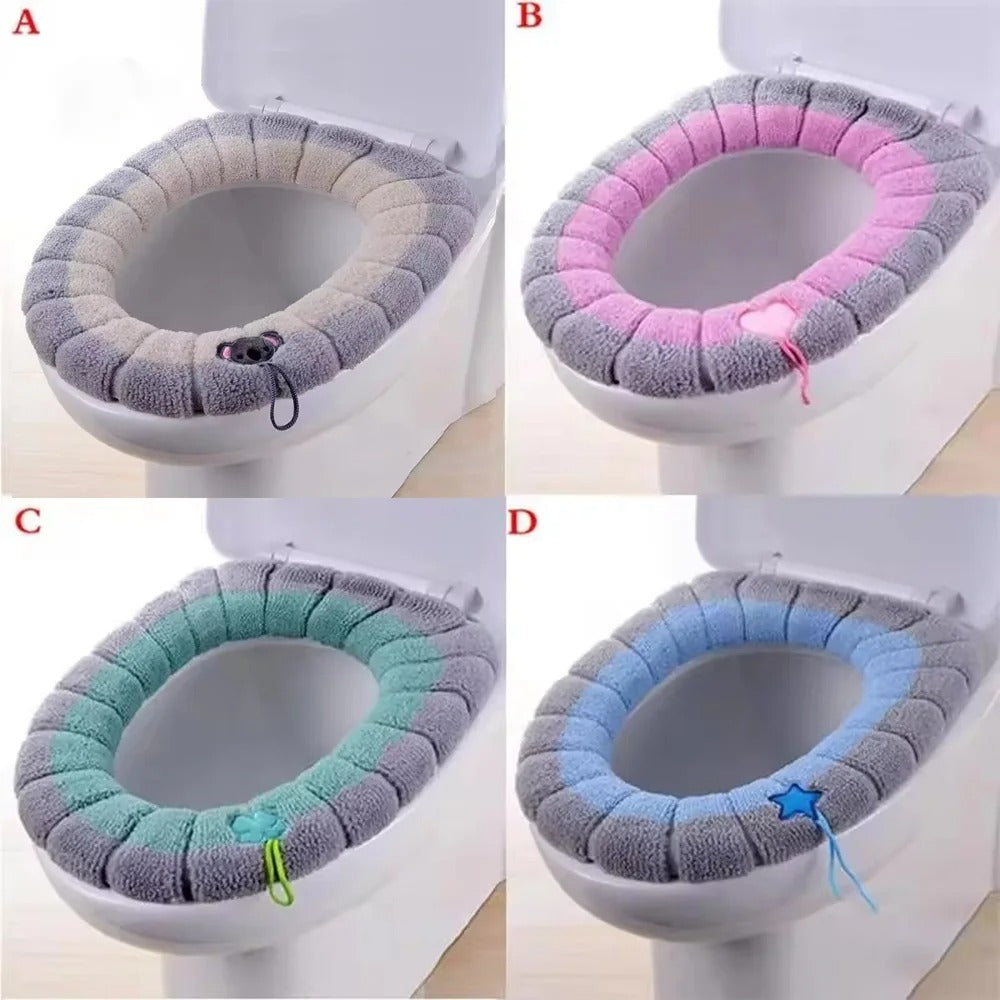 Winter Plush Toilet Seat Cover Mat