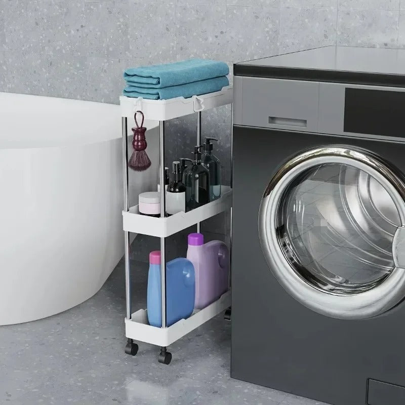 Push Trolley Shelf Multi-Layer Bathroom & Kitchen Storage