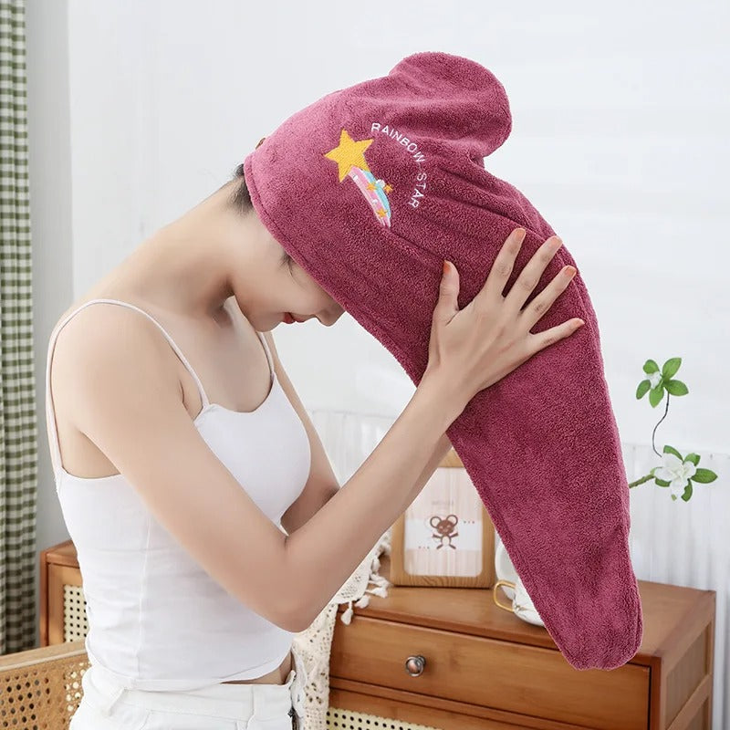 Quick Dry Hair Hat Super Absorbent Soft Towel