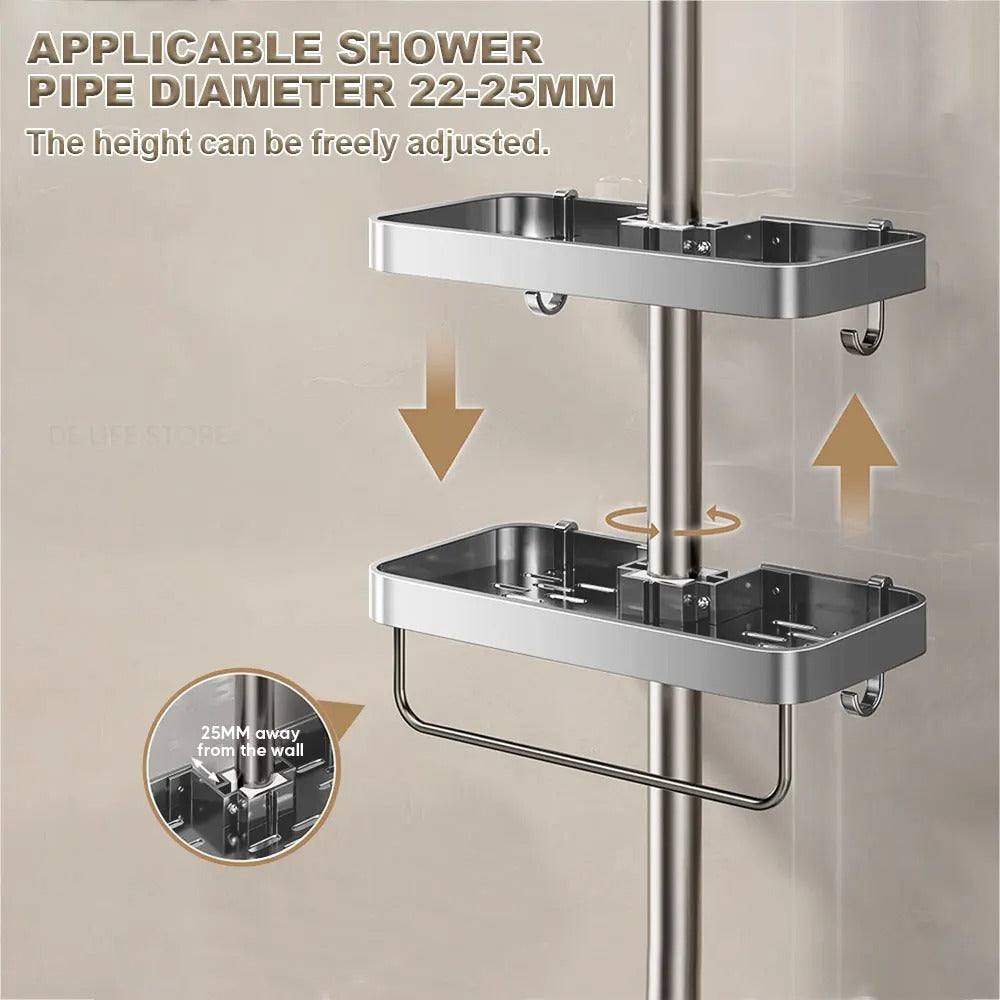 Aluminum Shower Shelf Organizer
