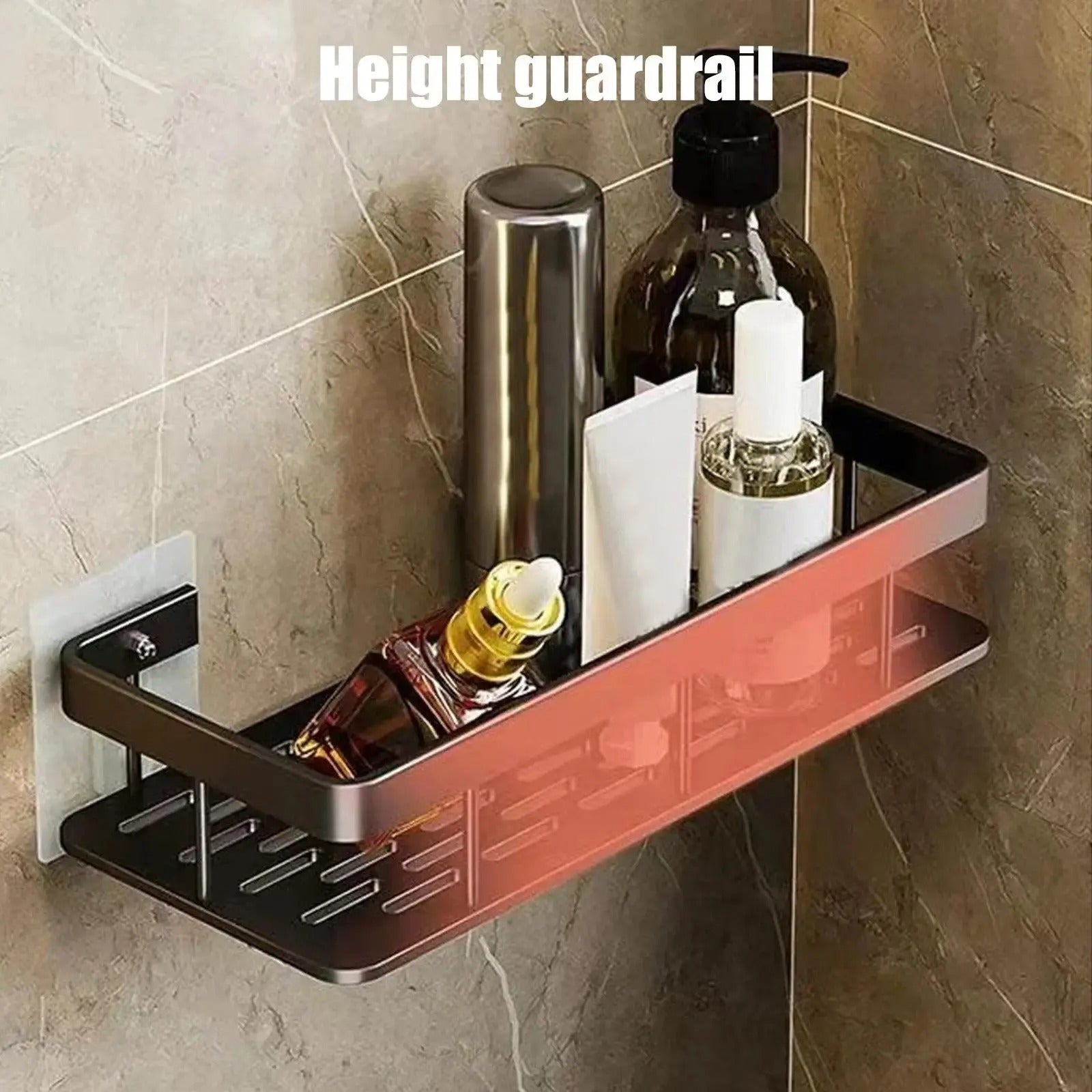 Punch-Free Wall Mounted Bathroom & Kitchen Shelf [1 PCS ]