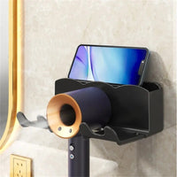 HairEase Wall-Mounted Hair Dryer & Straightener Organizer