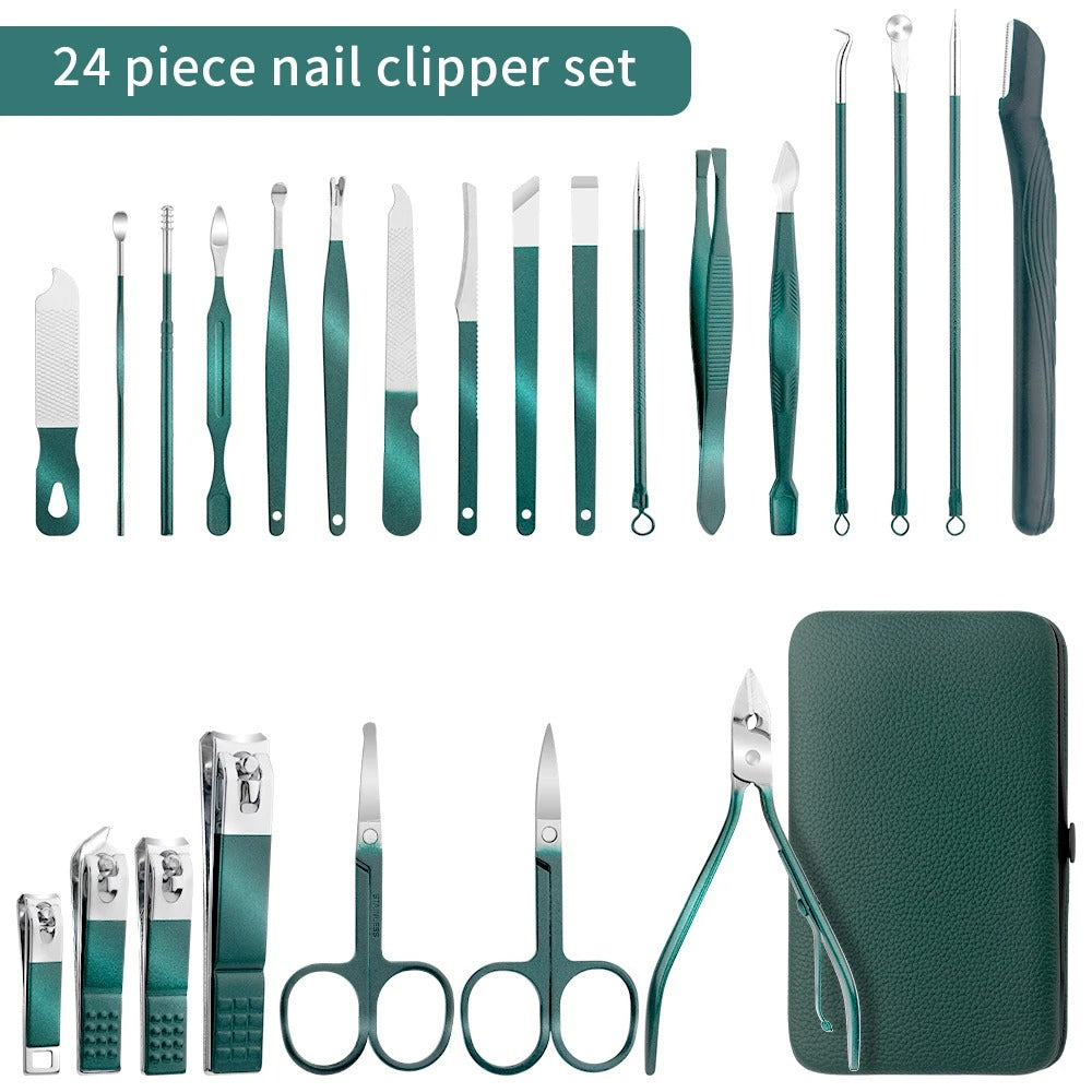 Stainless Steel Nail Cutter Kit & Pedicure Scissors Set – Portable Manicure & Pedicure