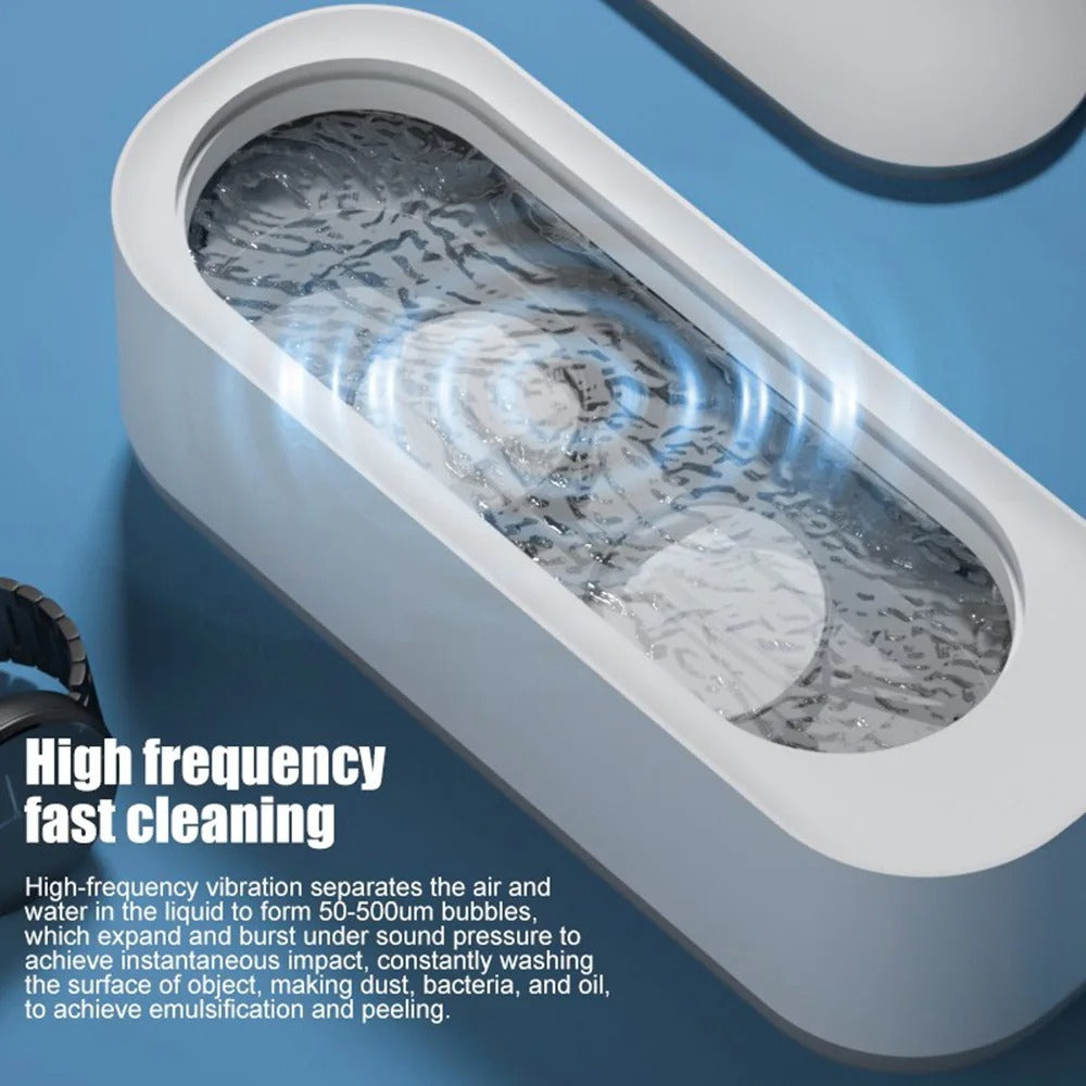 45000Hz Ultrasonic Cleaner Pro – Deep Clean Glasses, Jewelry, & Watches