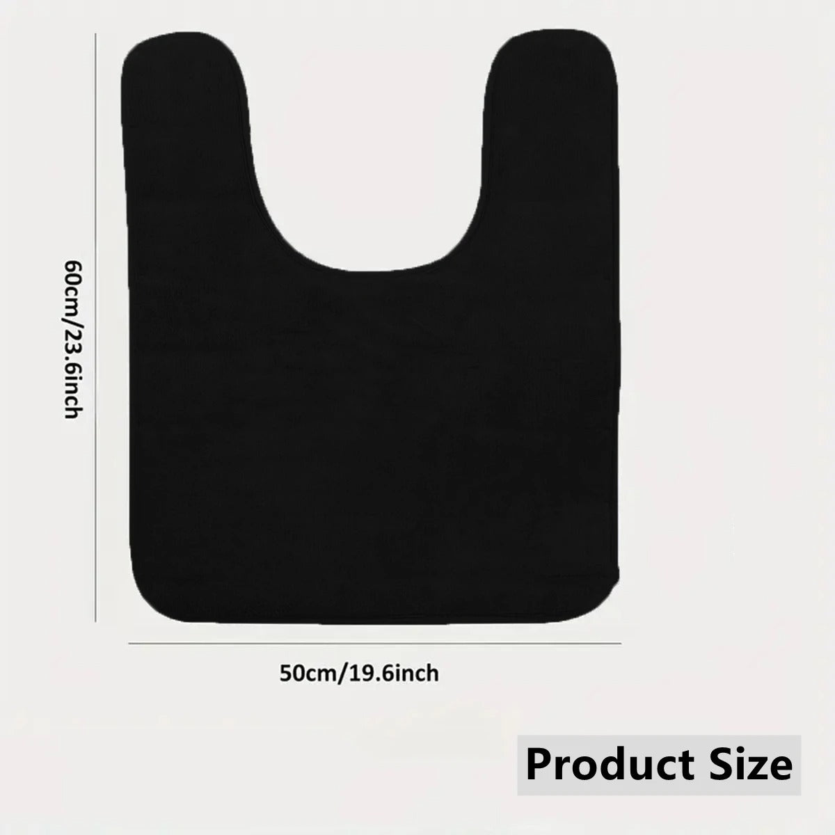 Large U-Shaped Toilet wc Mat