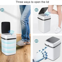 Hot Kitchen Trash Bin 13L Smart Touch Trash Can for Bathroom & Kitchen