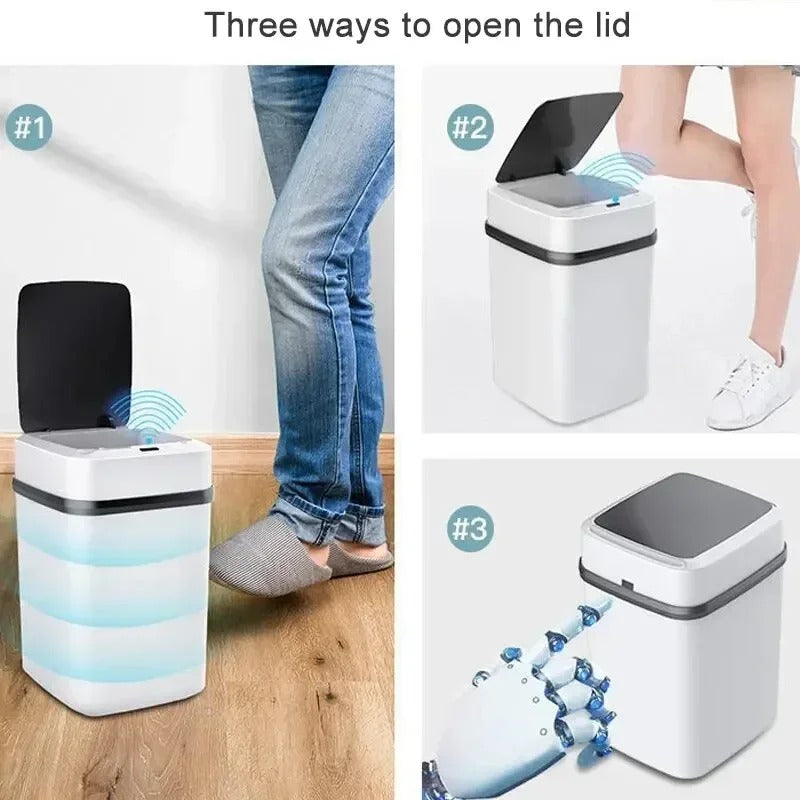Hot Kitchen Trash Bin 13L Smart Touch Trash Can for Bathroom & Kitchen