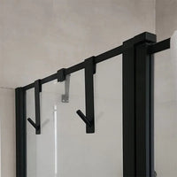 Stainless Steel Over Glass Door Shower Towel Rack [1 pack]