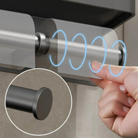 Wall-Mounted Toilet Paper Holder with Storage