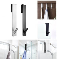 Stainless Steel Over Glass Door Shower Towel Rack [1 pack]